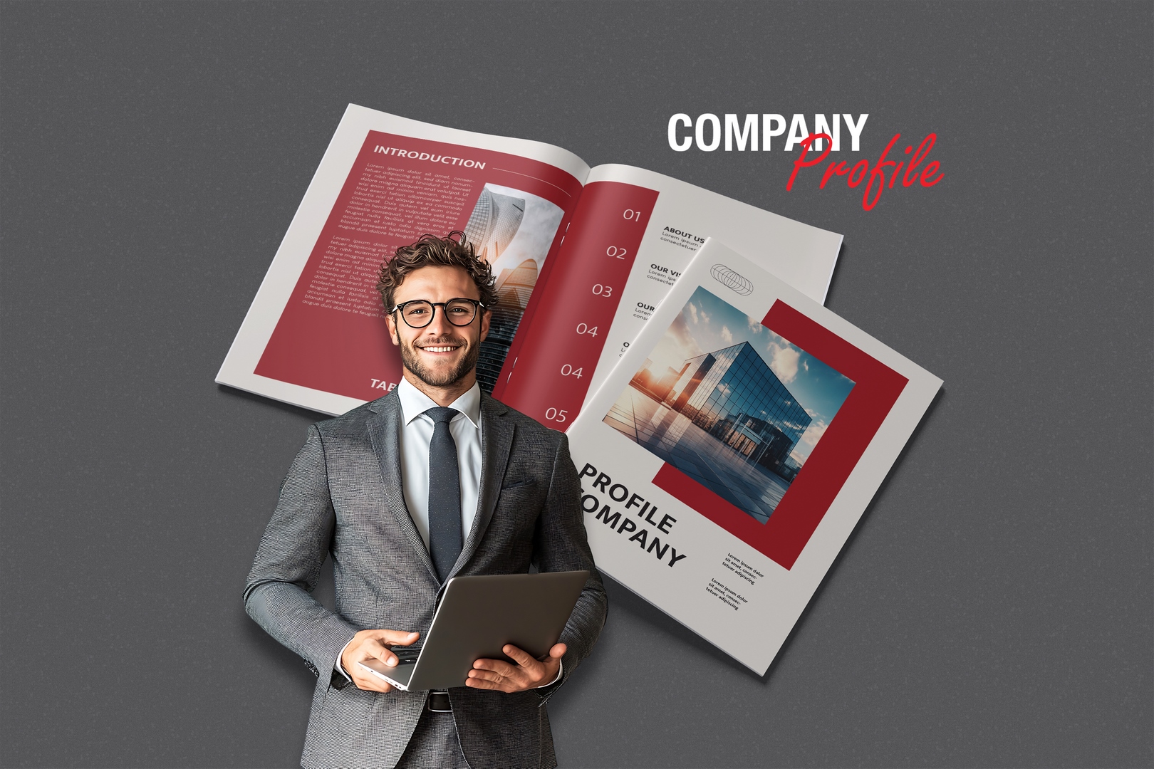 تصميم بروفايل شركة احترافي